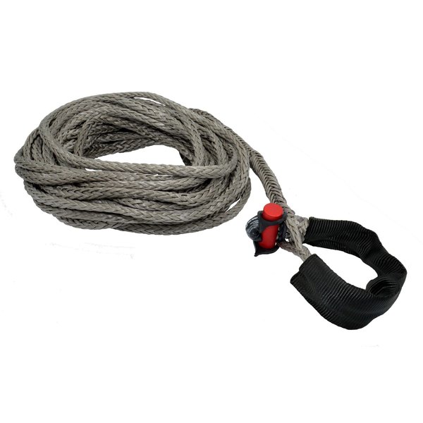 Lockjaw 5/16 in. x 50 ft. 4,400 lbs. WLL. LockJaw Synthetic Winch Line Extension w/Integrated Shackle 21-0313050